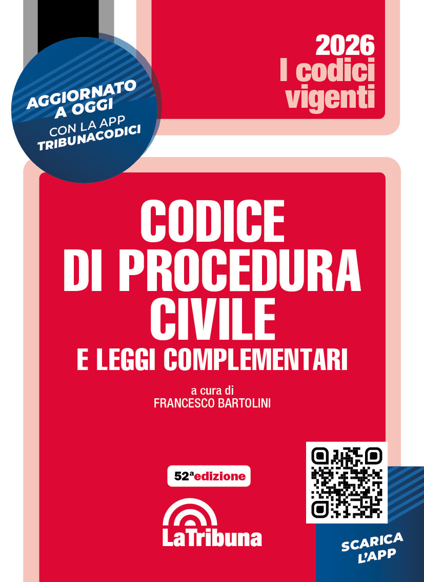 Codice di procedura civile e leggi complementari 2026 (vigente) - Francesco Bartolini