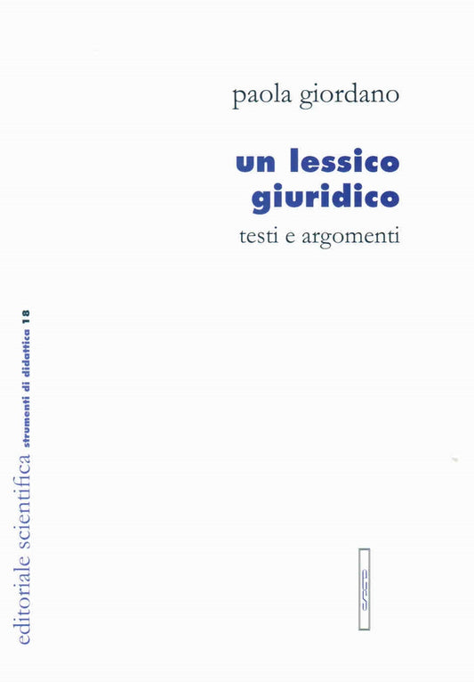 Un lessico giuridico - P. Giordano