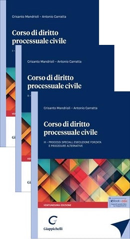 Kit Corso di diritto processuale civile (Mandrioli-Carratta Editio Minor) 3 volumi ed. 2026 - Mandrioli, Carratta