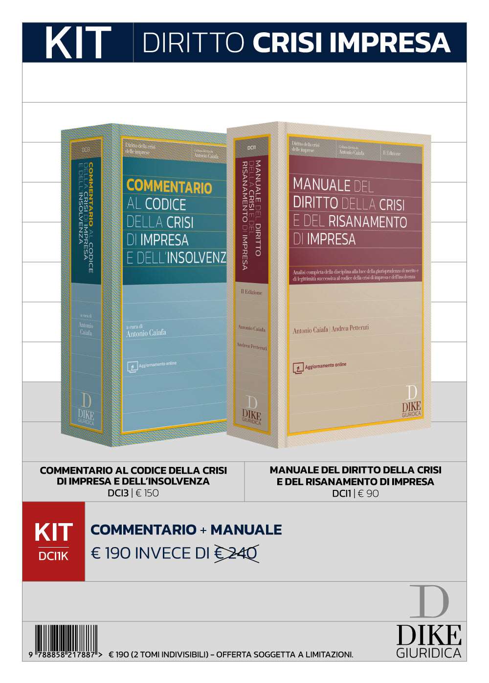 KIT Diritto della Crisi d'Impresa e dell'Insolvenza 2023/2024 - CAIAFA