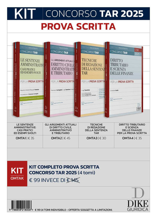 KIT Concorso TAR 2025 Prova scritta