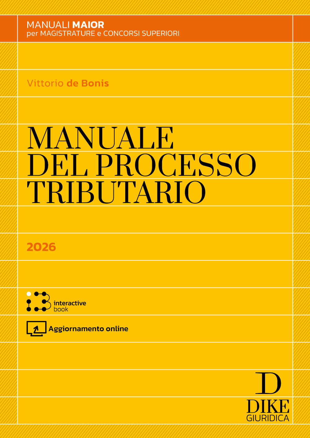 Manuale Maior del Processo Tributario ed. 2026 - Vittorio de Bonis