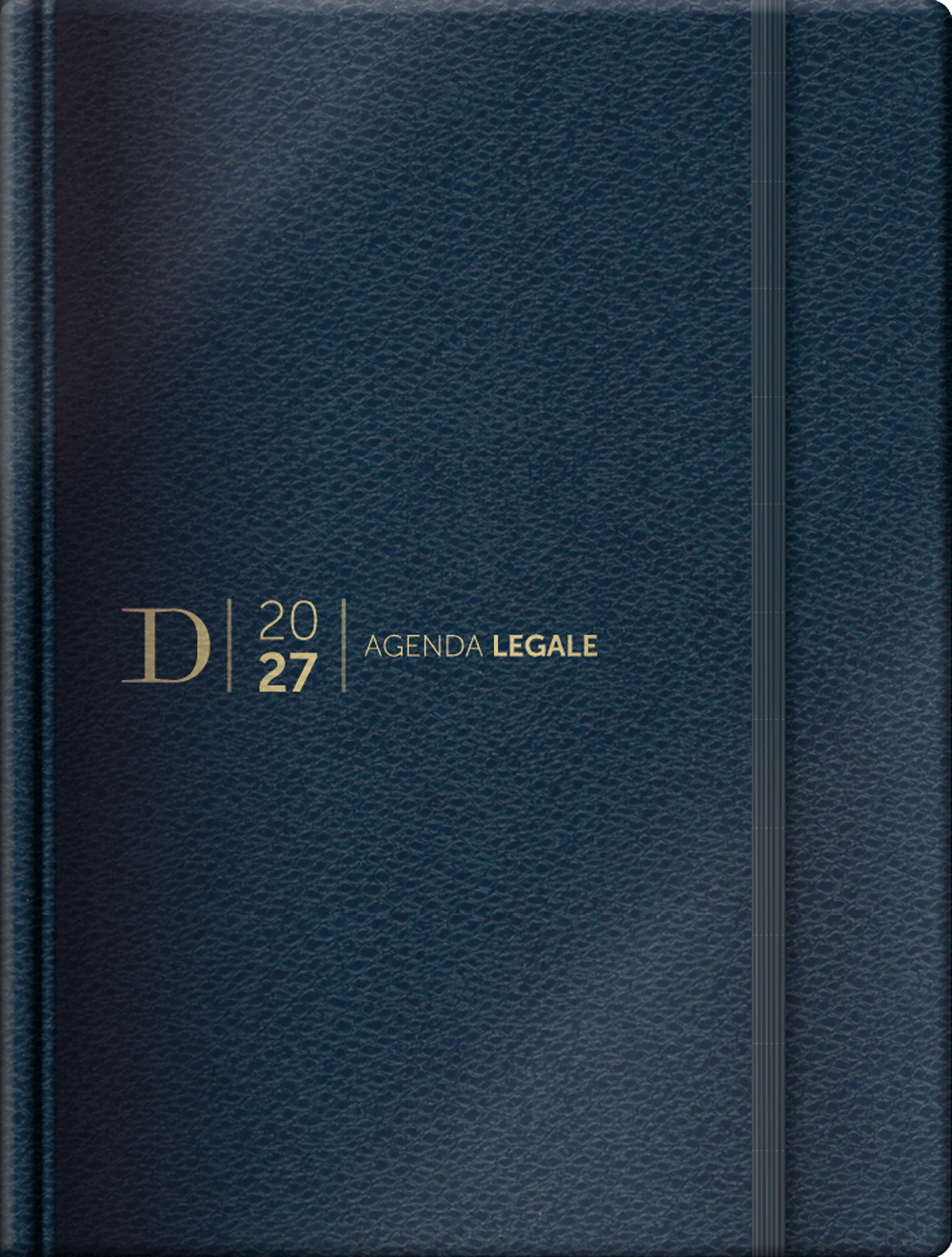 Agenda Legale Dike 2027 – 15 mesi – Leather Blu