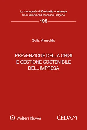 Prevenzione della crisi e gestione sostenibile dell'impresa - Mansoldo Sofia