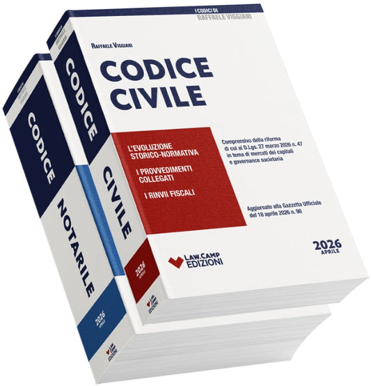 PREVENDITA KIT CODICI NOTARILI VIGGIANI - Codice Notarile e Codice Civile 2026 (Concorso Notarile Giugno 2026) - Raffaele Viggiani