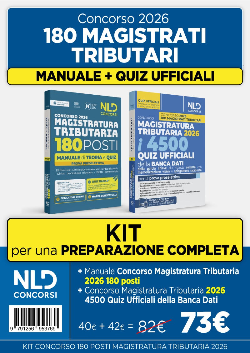 OFFERTA KIT Concorso Magistratura Tributaria 2026
