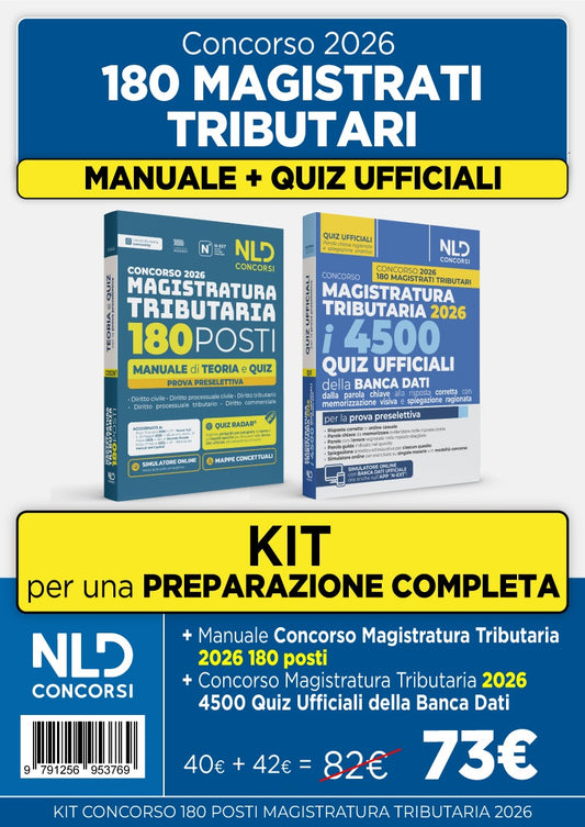 OFFERTA KIT Concorso Magistratura Tributaria 2026