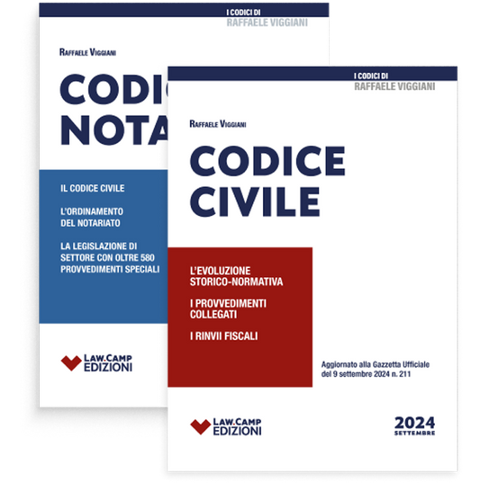 KIT CODICI NOTARILI VIGGIANI - Codice Notarile e Codice Civile 2024 (Concorso Notarile 2024)