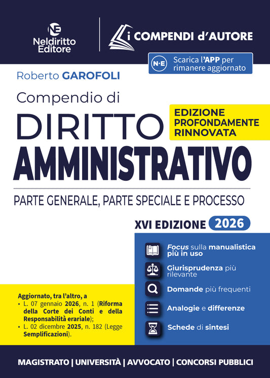 Compendio di Diritto Amministrativo 2026 - R. Garofoli