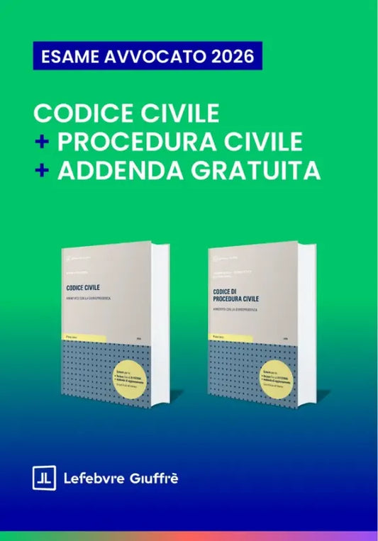 PROMO PREVENDITA Kit Codice Civile + Codice di Procedura Civile Annotato con la Giurisprudenza per l'Esame Avvocato 2026-2027 - R. GIOVAGNOLI (Copia)