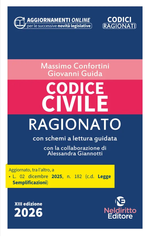 Codice Civile Ragionato 2026 - G.Guida, M. Confortini