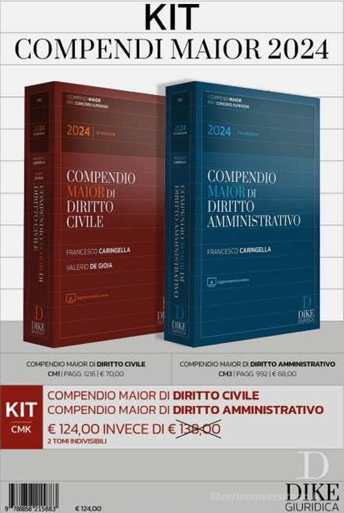 PROMO KIT Compendi maior di diritto civile e amministrativo 2024 - Caringella