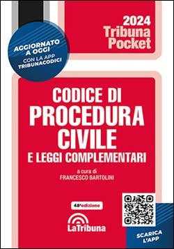 Codice di Procedura Civile e Leggi Complementari 2024 La Tribuna Pocket (F. Bartolini) - 9788829114375