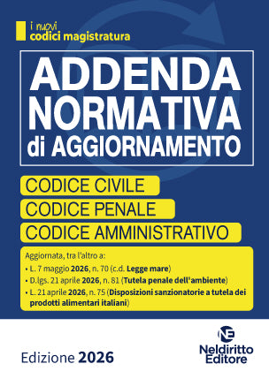 Addenda di Aggiornamento Codici Magistratura Neldiritto editore 2026