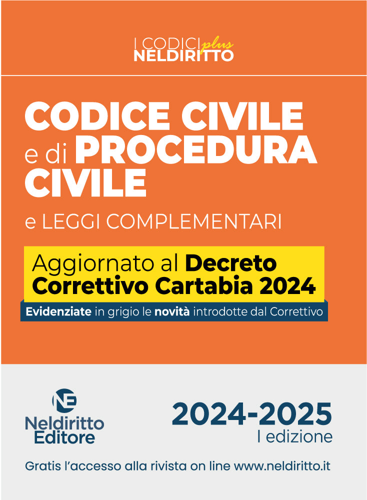 Codice Civile e Procedura Civile plus aggiornato al Decreto Correttivo Cartabia del 2024