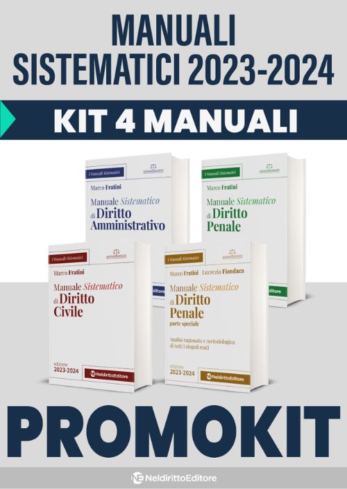 PROMO Kit manuali sistematici Fratini magistratura 2023 4 vol.