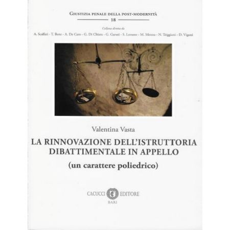 9791259654878 zoom_out_map -5% Nuovo LA RINNOVAZIONE DELL'ISTRUTTORIA DIBATTIMENTALE IN APPELLO di VASTA VALENTINA