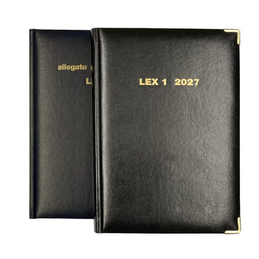 Agenda Legale LEX1 in 2 Volumi 2027 - Nero