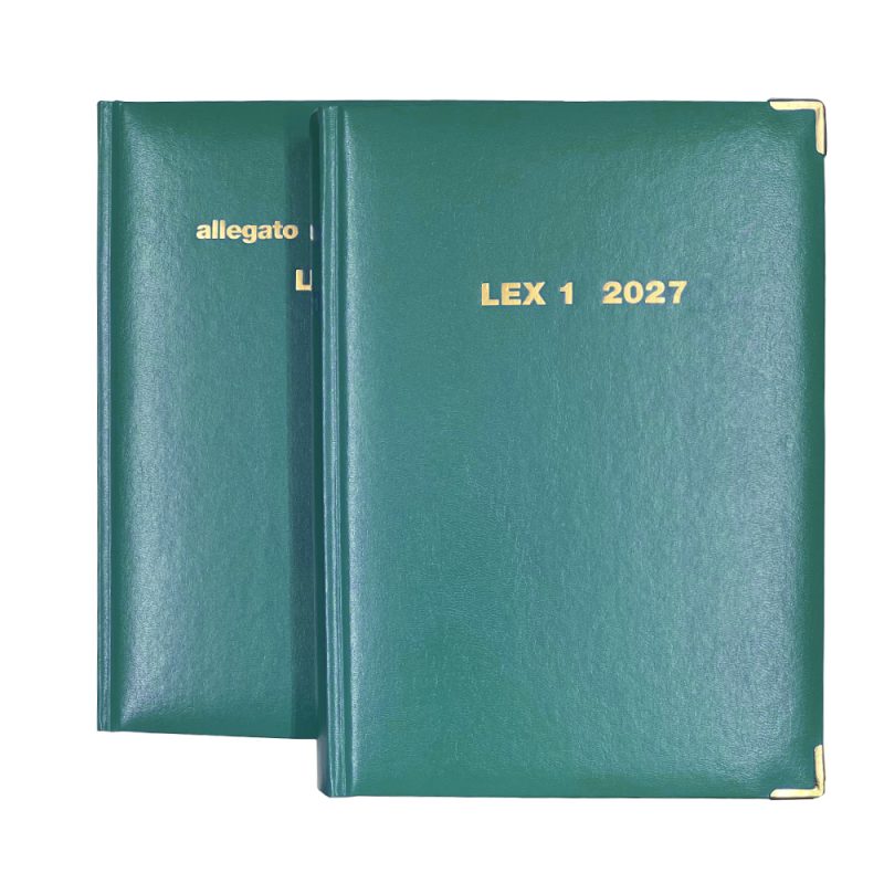 Agenda Legale LEX1 in 2 Volumi 2027 - Verde Petrolio