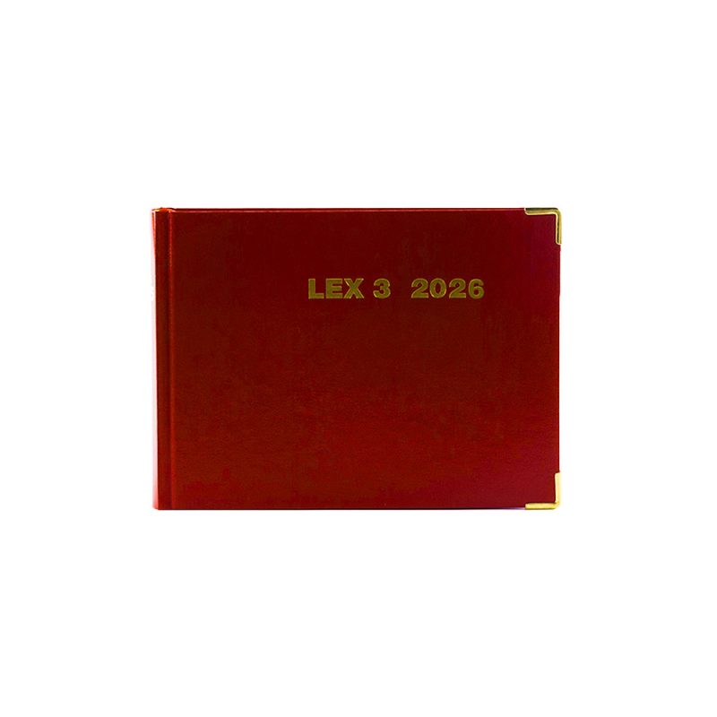 Agenda Legale LEX3 2026 - Rosso