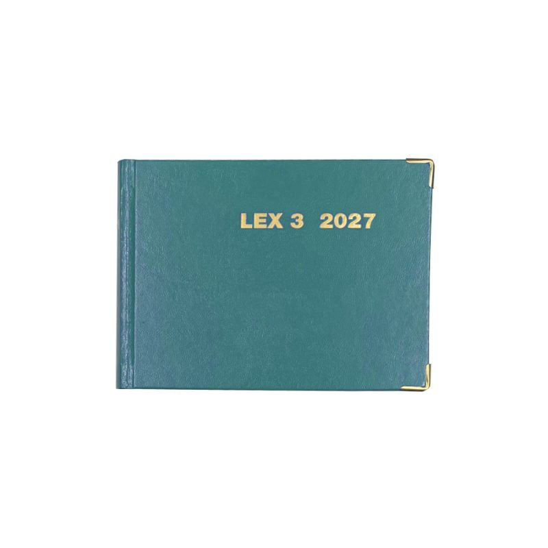 Agenda Legale LEX3 2027 - Verde Petrolio