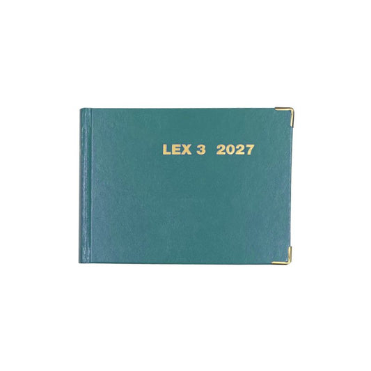 Agenda Legale LEX3 2027 - Verde Petrolio