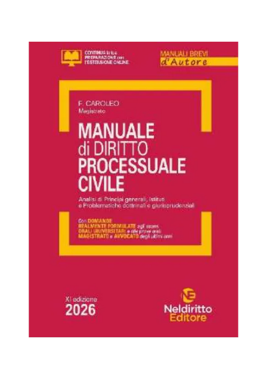 Manuale Breve di Diritto Processuale Civile 2026 - F. Caroleo