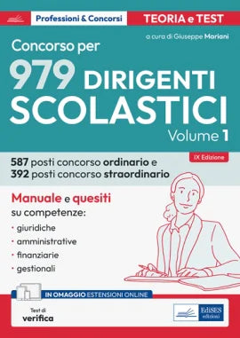 Concorso per Dirigente Scolastico (vol. 1) - 9788836229420