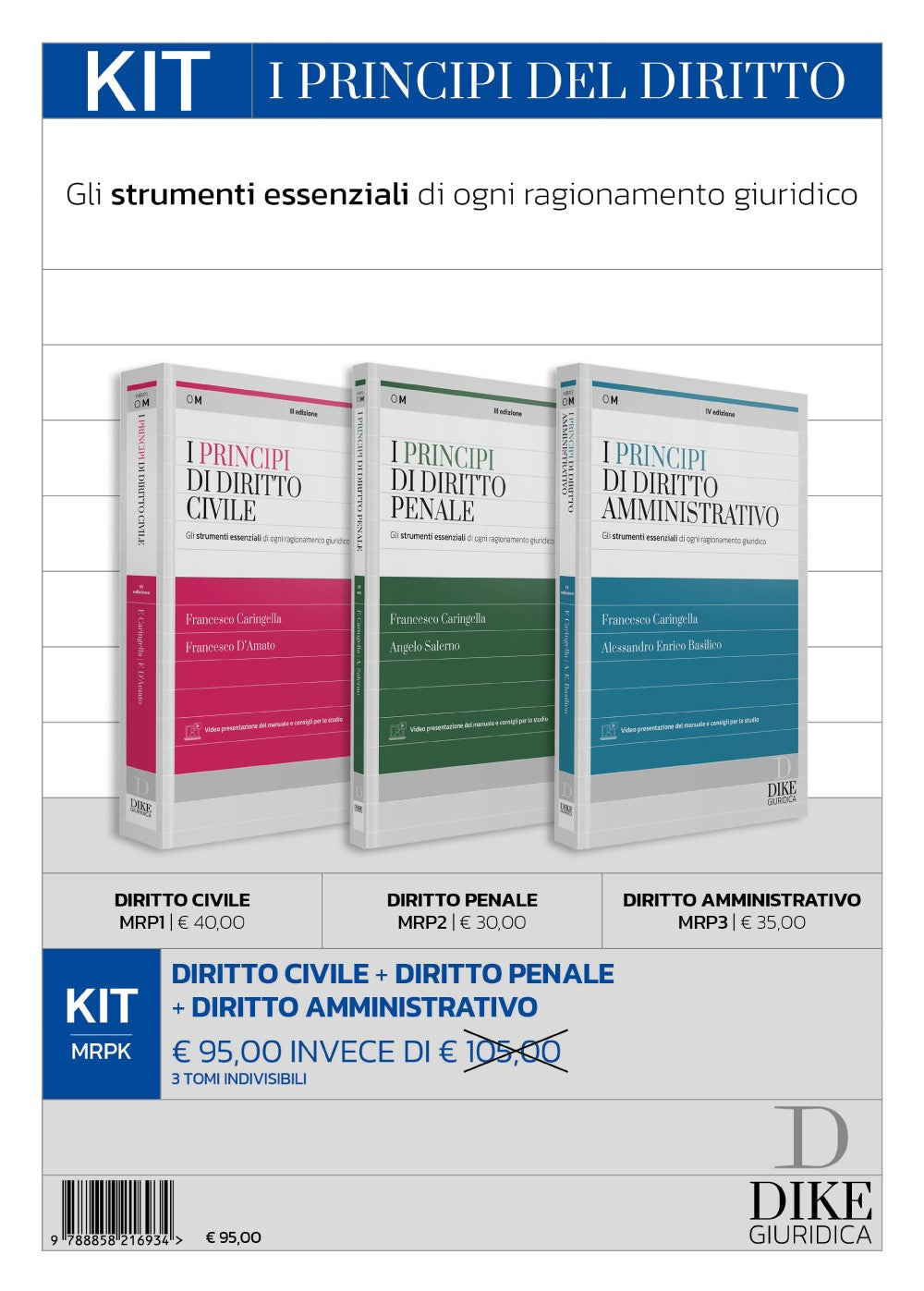 KIT I Principi del diritto 3 Volumi 2024