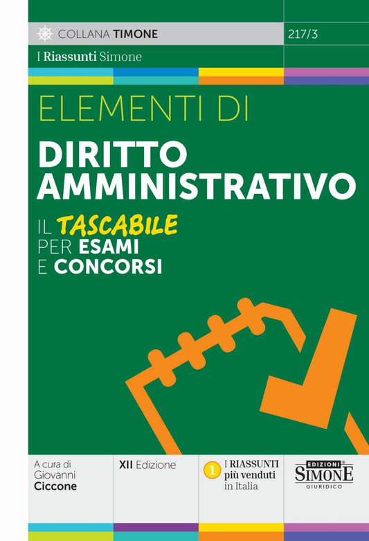 Elementi di Diritto Amministrativo 2025 - Giovanni Ciccone