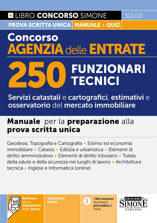Concorso Agenzia delle Entrate – 250 Funzionari Tecnici Manuale