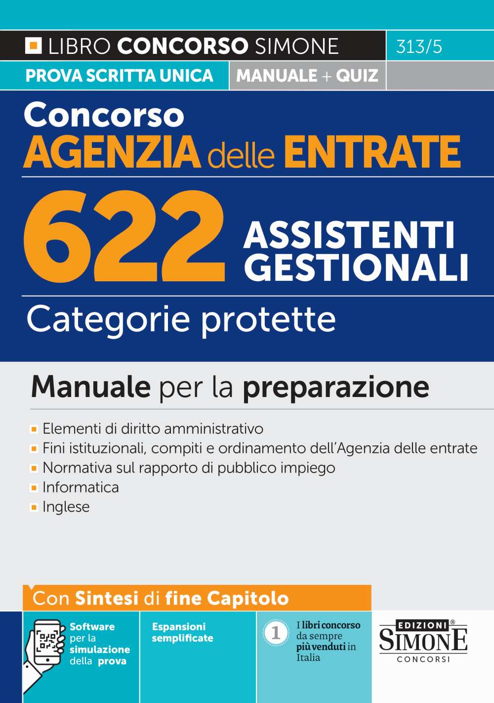 oncorso Agenzia delle Entrate 622 Assistenti Gestionali – Categorie protette – Manuale
