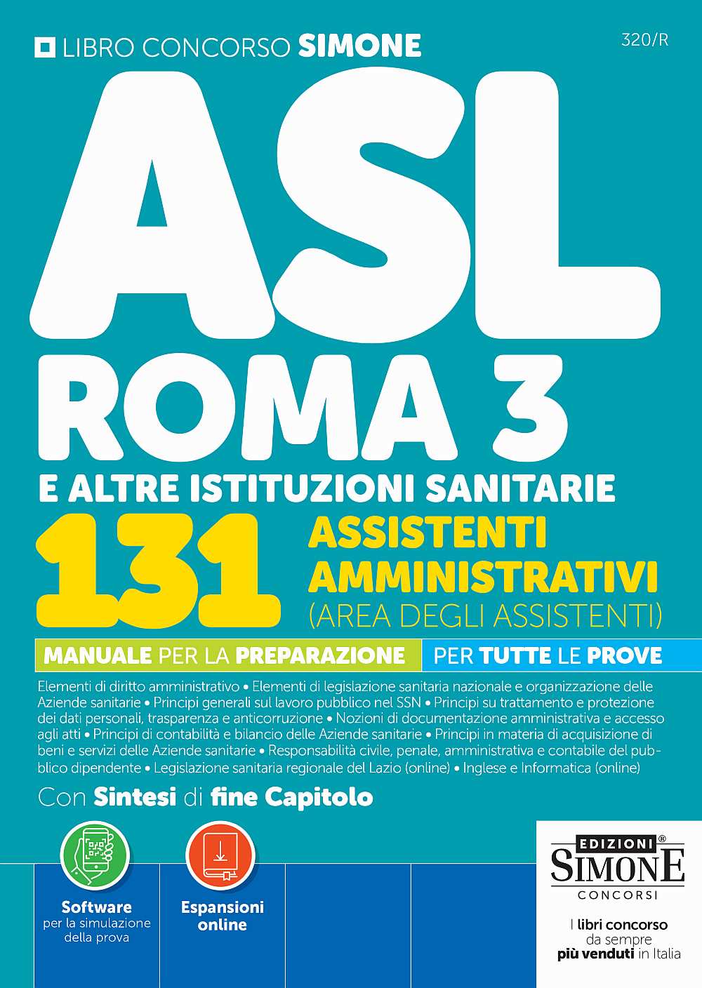 Concorso ASL Roma 3 e altre istituzioni sanitarie – 131 Assistenti Amministrativi (Area degli Assistenti) – Manuale