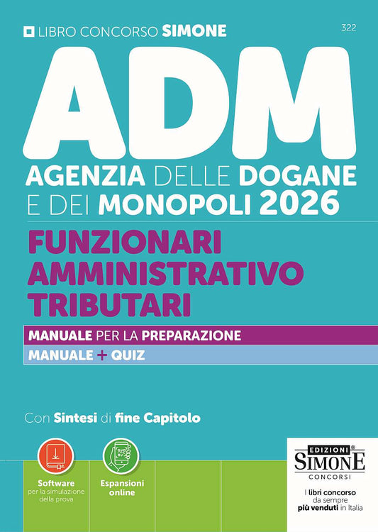 Concorso ADM Agenzia delle Dogane e Monopoli 2026 – Funzionari Amministrativo Tributari – Manuale