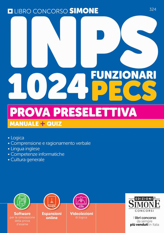 PREORDINE Concorso INPS – 1024 Funzionari PECS – Manuale