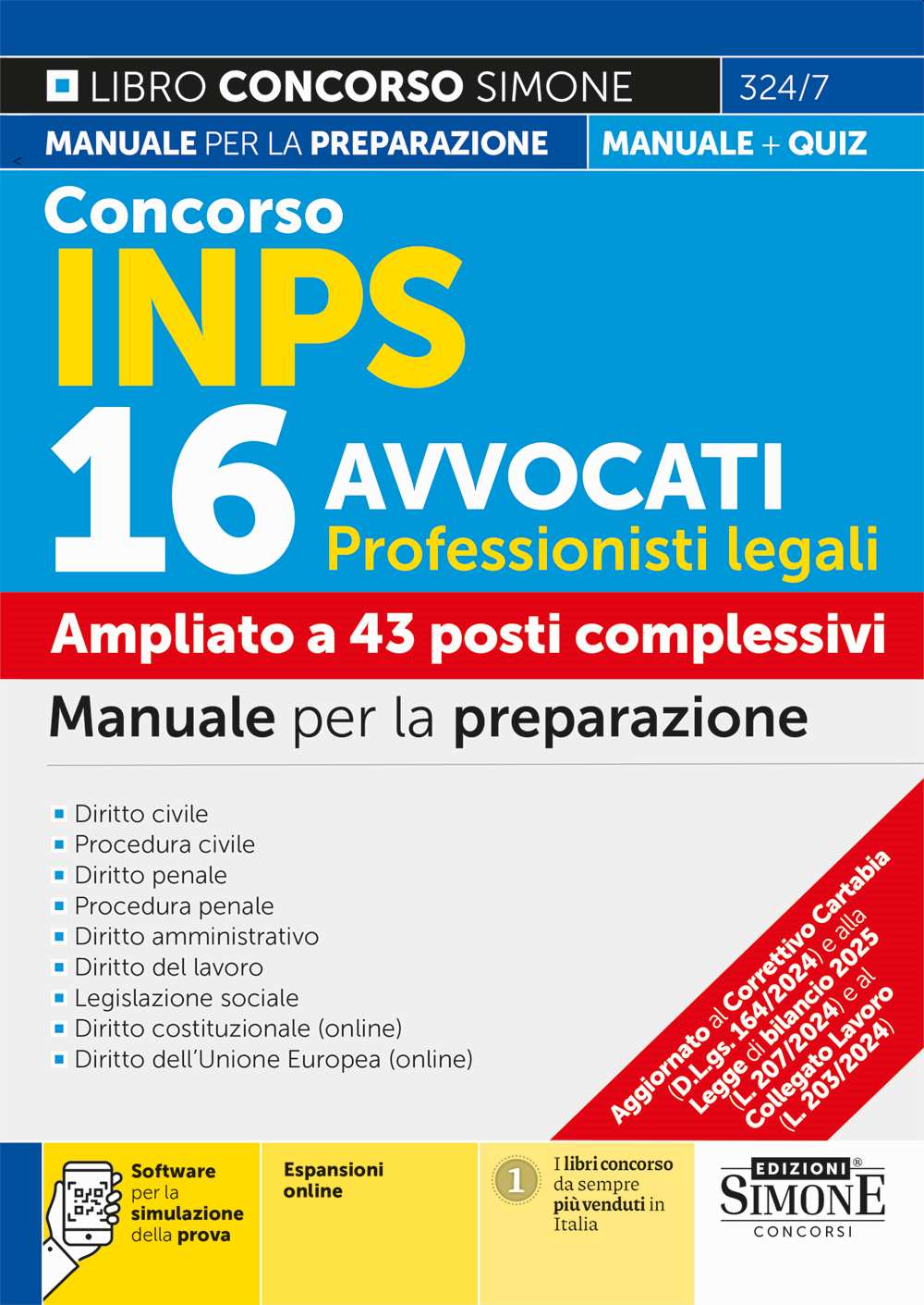 Concorso INPS 16 Avvocati Professionisti legali – Manuale