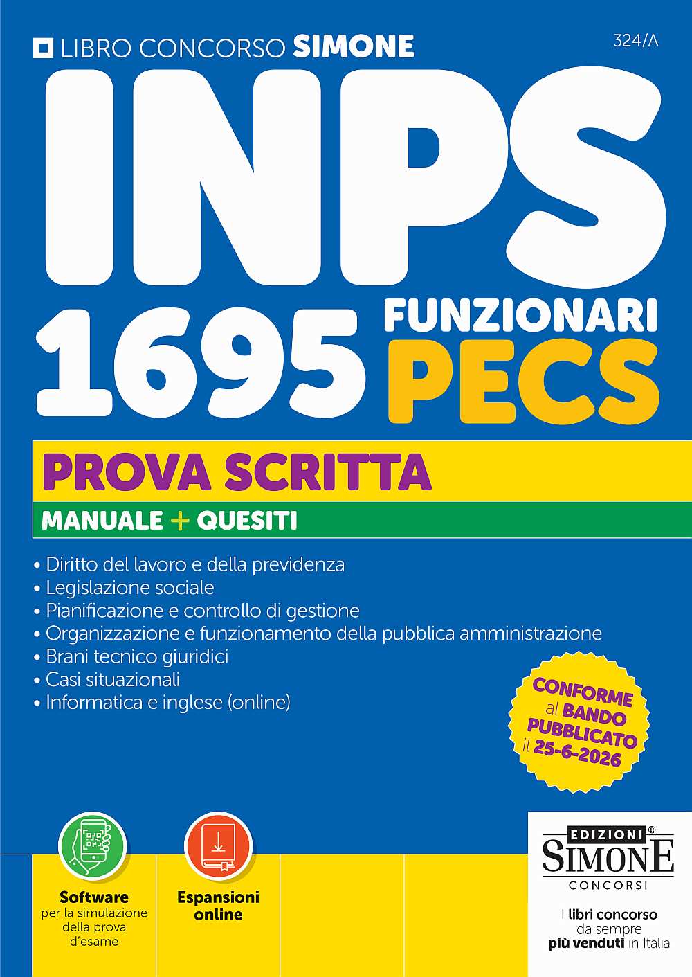 Concorso INPS 1695 Funzionari PECS – Prova scritta