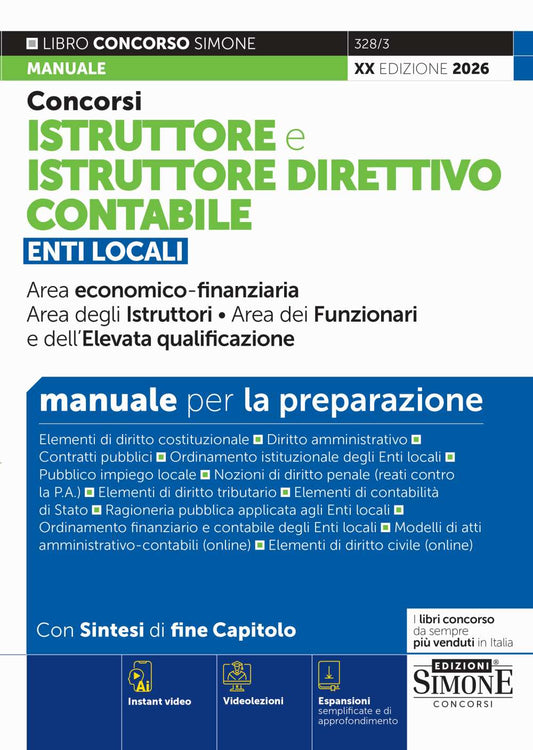 Concorsi Istruttore e Istruttore Direttivo Contabile Enti Locali – Manuale