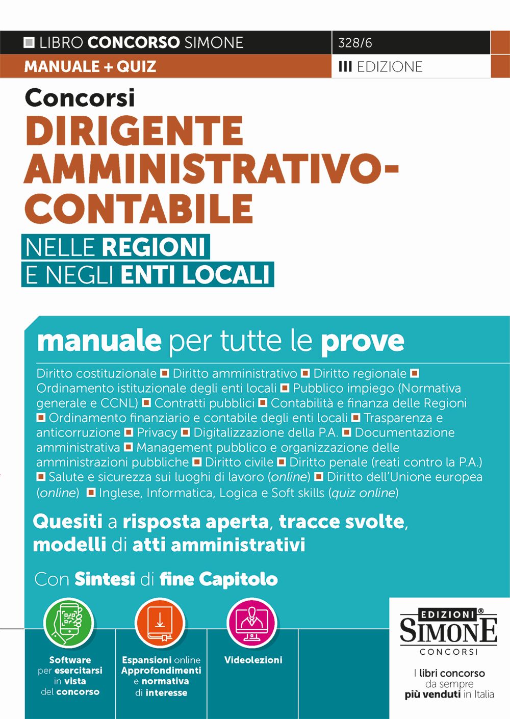 Concorsi Dirigente Amministrativo-Contabile nelle Regioni e negli Enti Locali – Manuale per tutte le prove