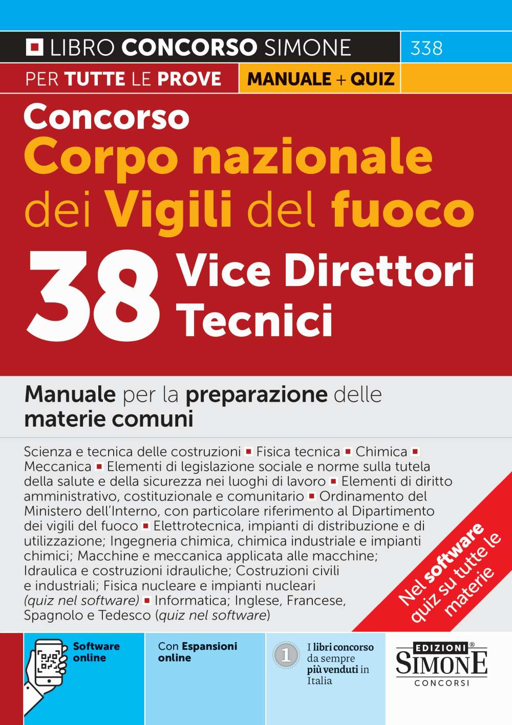 Concorso Vigili del Fuoco 38 Vice Direttori Tecnici – Manuale