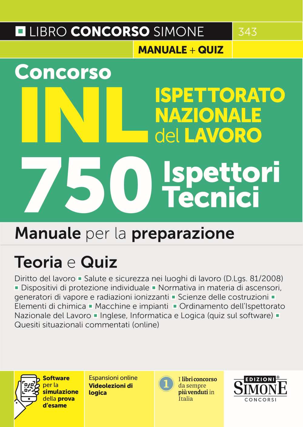 Concorso INL (Ispettorato Nazionale del Lavoro) 750 Ispettori Tecnici – Manuale