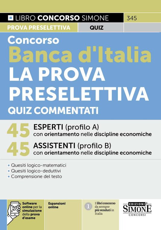Concorso Banca d’Italia La prova preselettiva – Quiz commentati