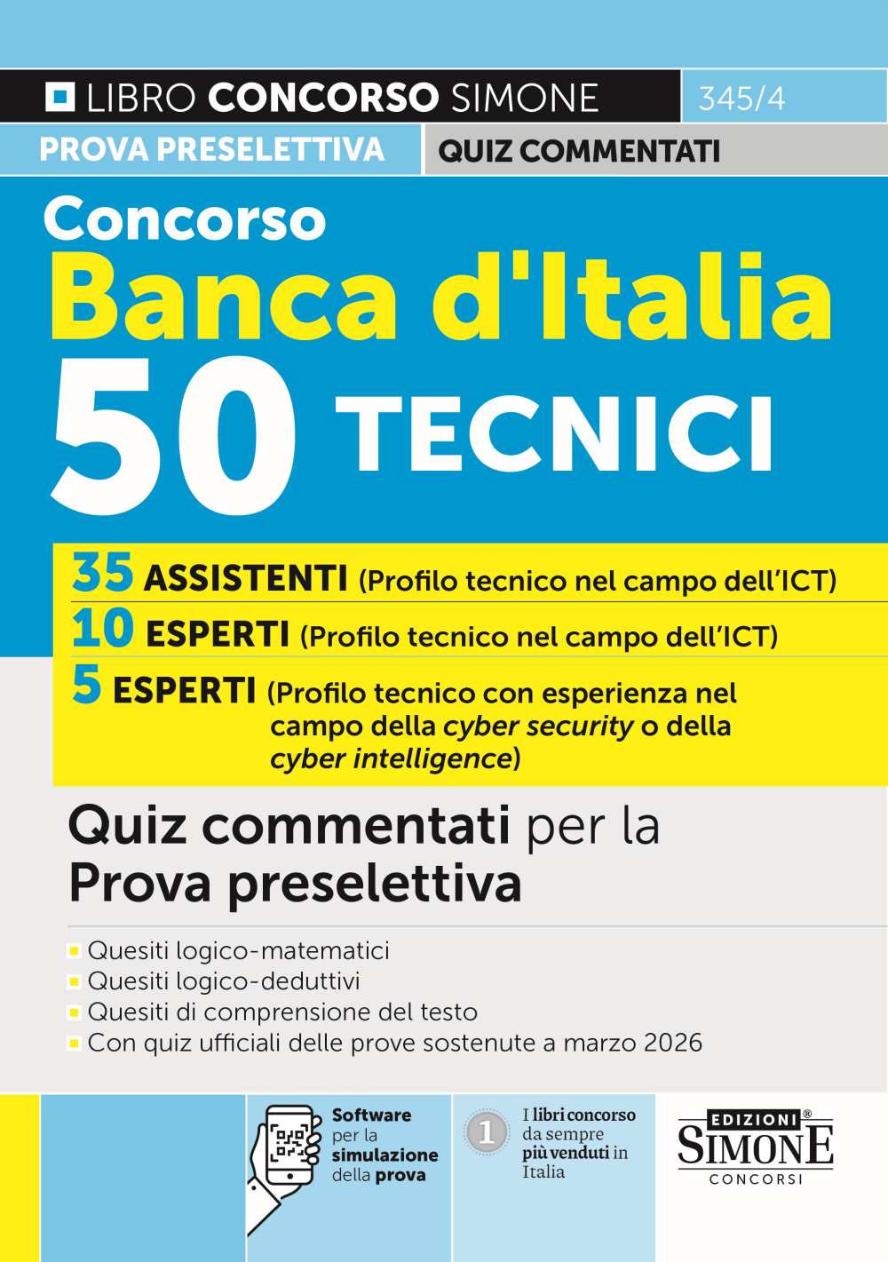 Concorso Banca d’Italia 50 Tecnici – Quiz commentati per la Prova preselettiva