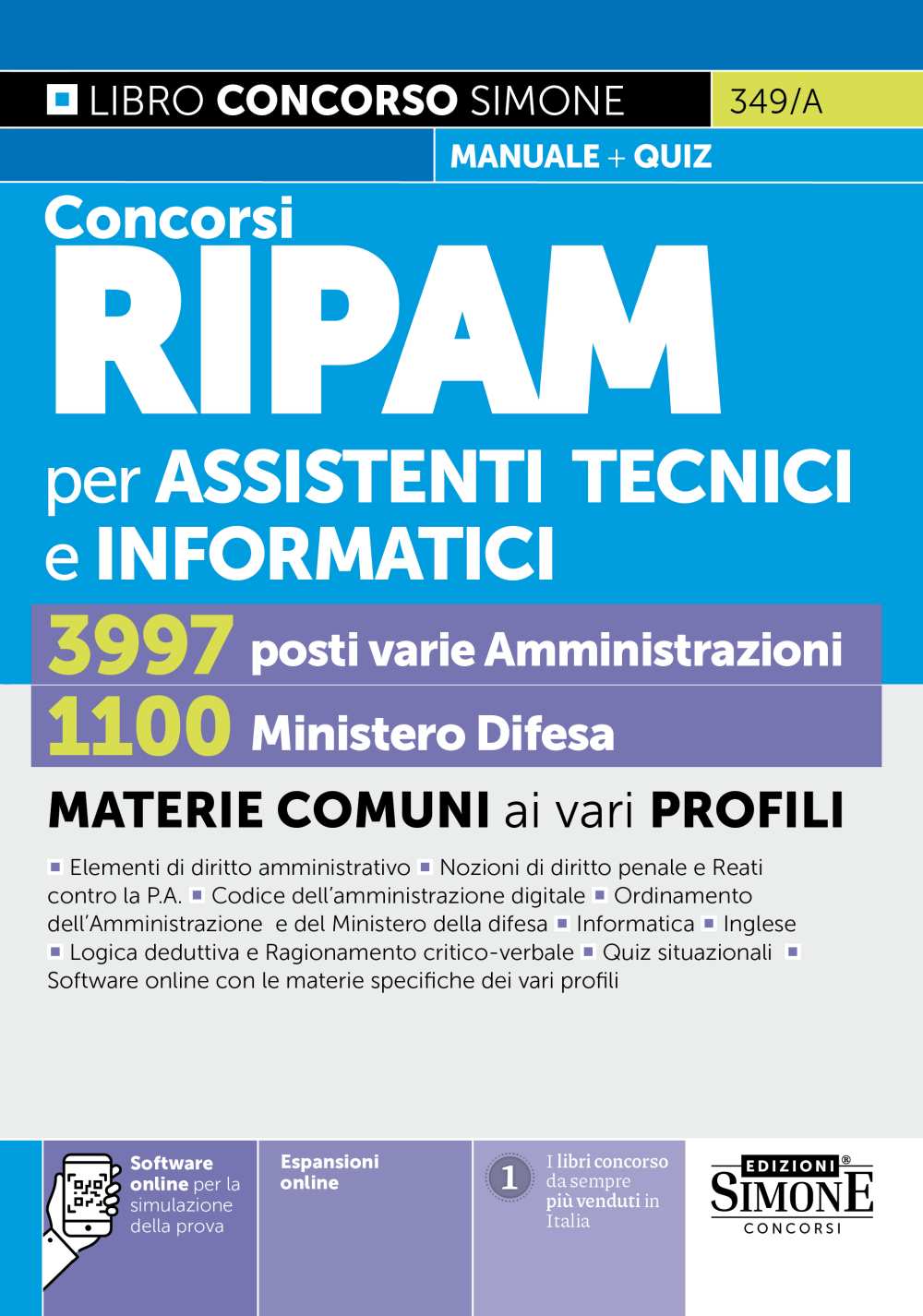 Concorsi RIPAM per Assistenti TECNICI e INFORMATICI – 3997 varie Amministrazioni – 1100 Ministero della Difesa – Manuale