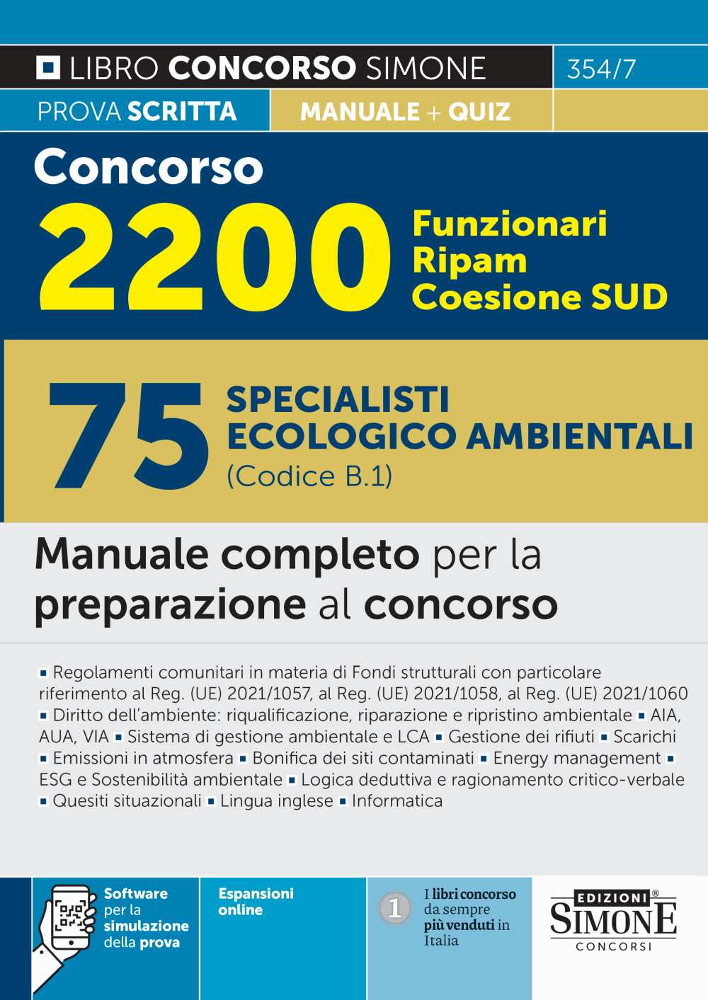 Concorso 2200 Funzionari Ripam Coesione SUD – 75 Specialisti ecologico ambientali (Codice B.1) – Manuale