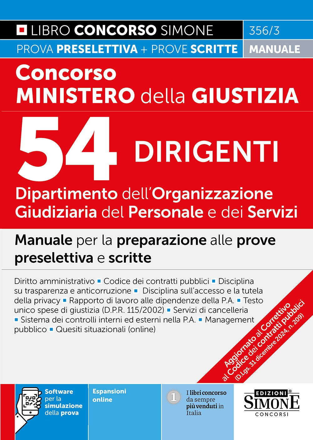 Concorso Ministero della Giustizia 2025 Dipartimento dell’Organizzazione Giudiziaria del Personale e dei Servizi – 54 Dirigenti