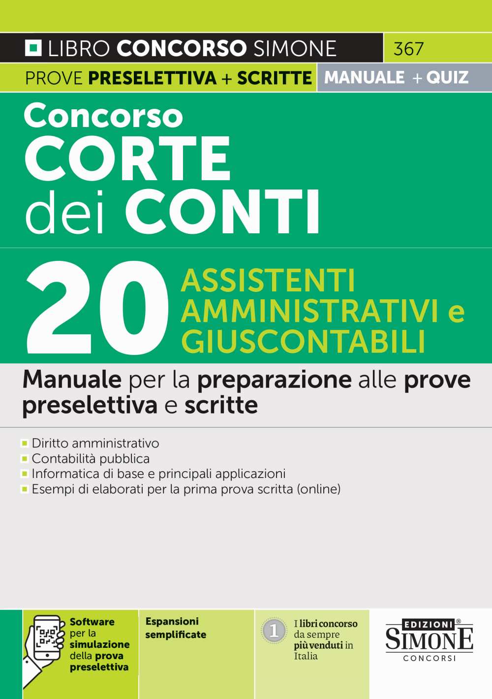 Concorso Corte dei Conti 2025 – 20 Assistenti Amministrativi e Giuscontabili – Manuale