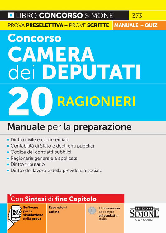 Concorso Camera dei Deputati – 20 Ragionieri – Manuale