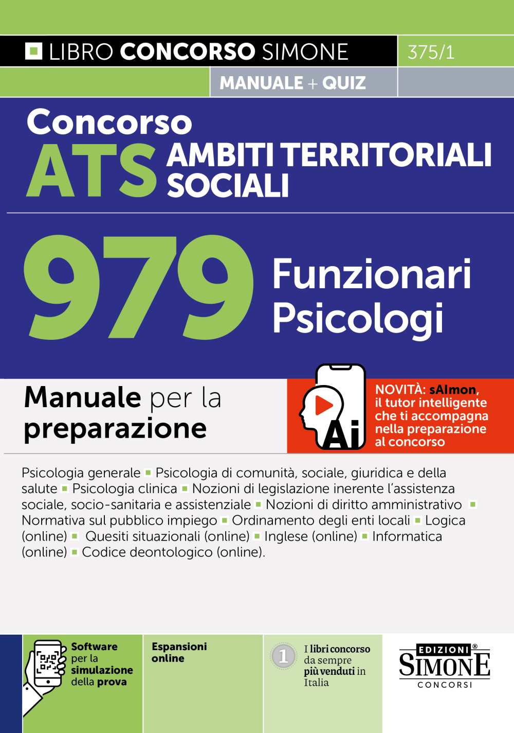 Concorso ATS Ambiti Territoriali Sociali 979 Funzionari Psicologi – Manuale
