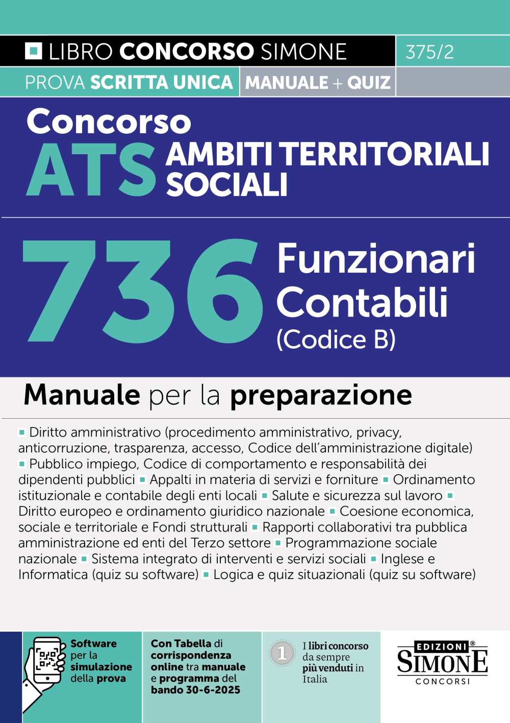 Concorso ATS Ambiti Territoriali Sociali 736 Funzionari Contabili (Codice B) – Manuale per la preparazione